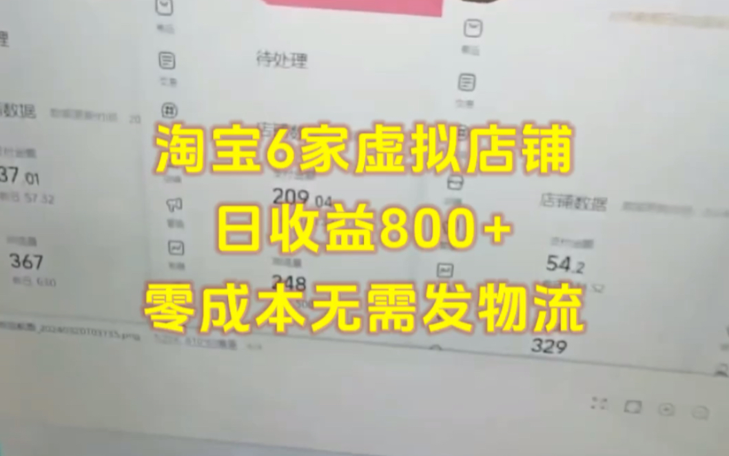 淘宝虚拟品玩法,零成本纯利润,不囤货不发物流!哔哩哔哩bilibili