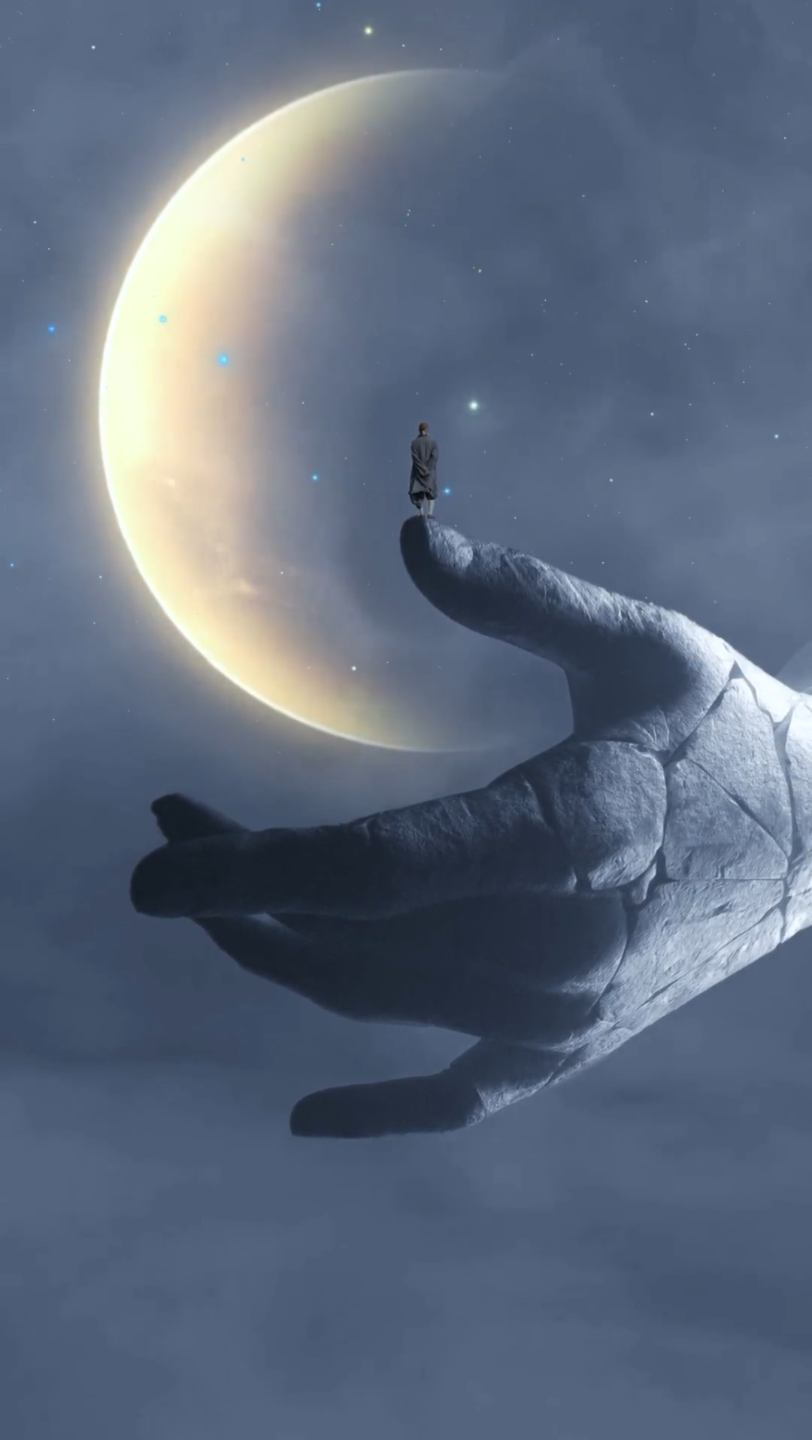 "手握日月摘星辰,世间无我这般人." #意境 #禅悟人生 #动态壁纸