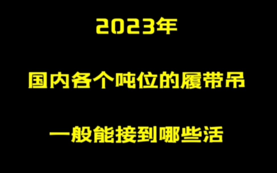 【营销号风】2023年,国内履带吊一般可以接哪些活哔哩哔哩bilibili