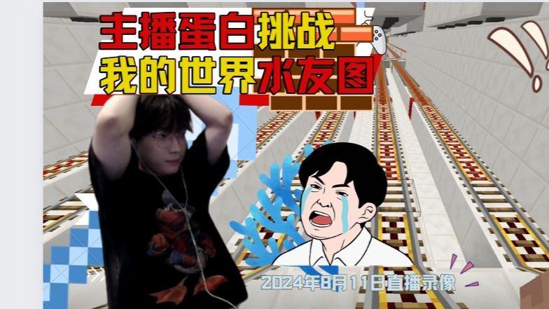 【主播蛋白直播录屏】8.11我的世界水友图(中)