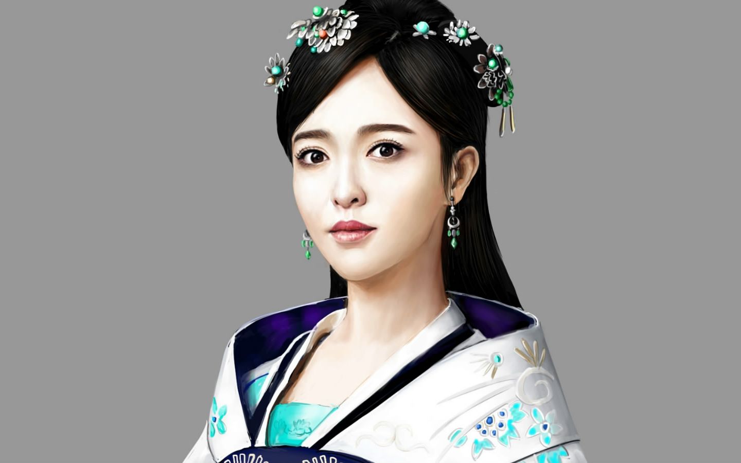 绘画牛人手绘《锦绣未央》唐嫣,答应我一定要看到最后!