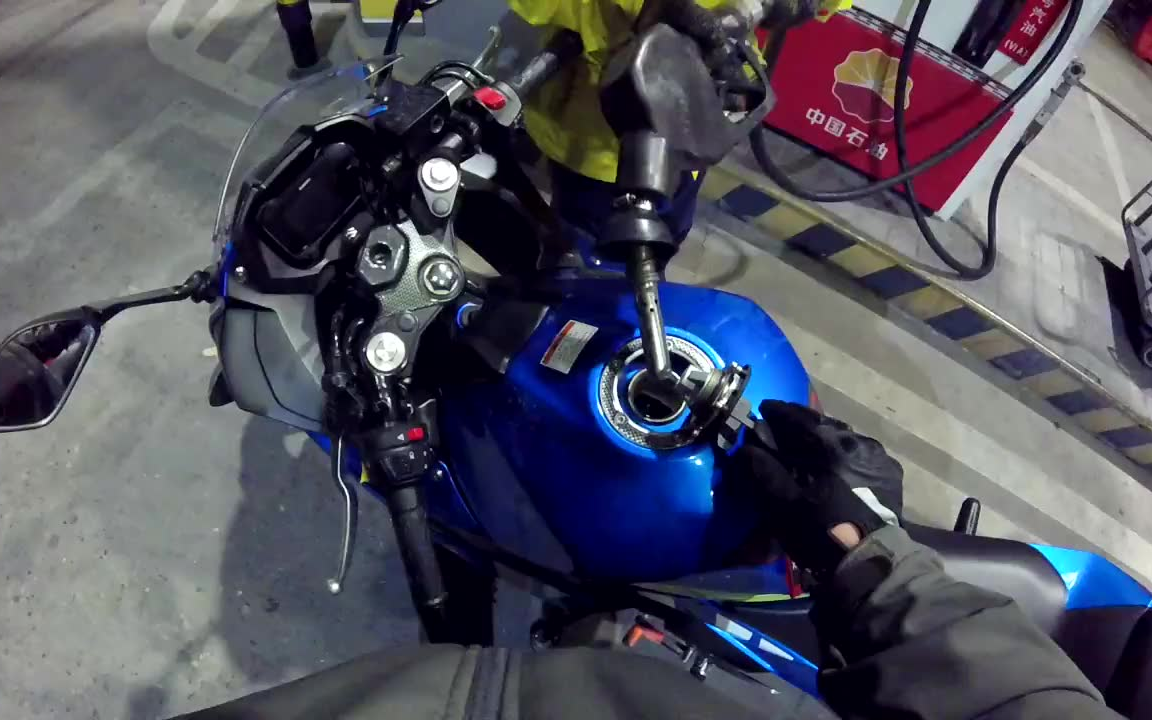 gsx250r晚上出門跑山覓食加油急速vlog