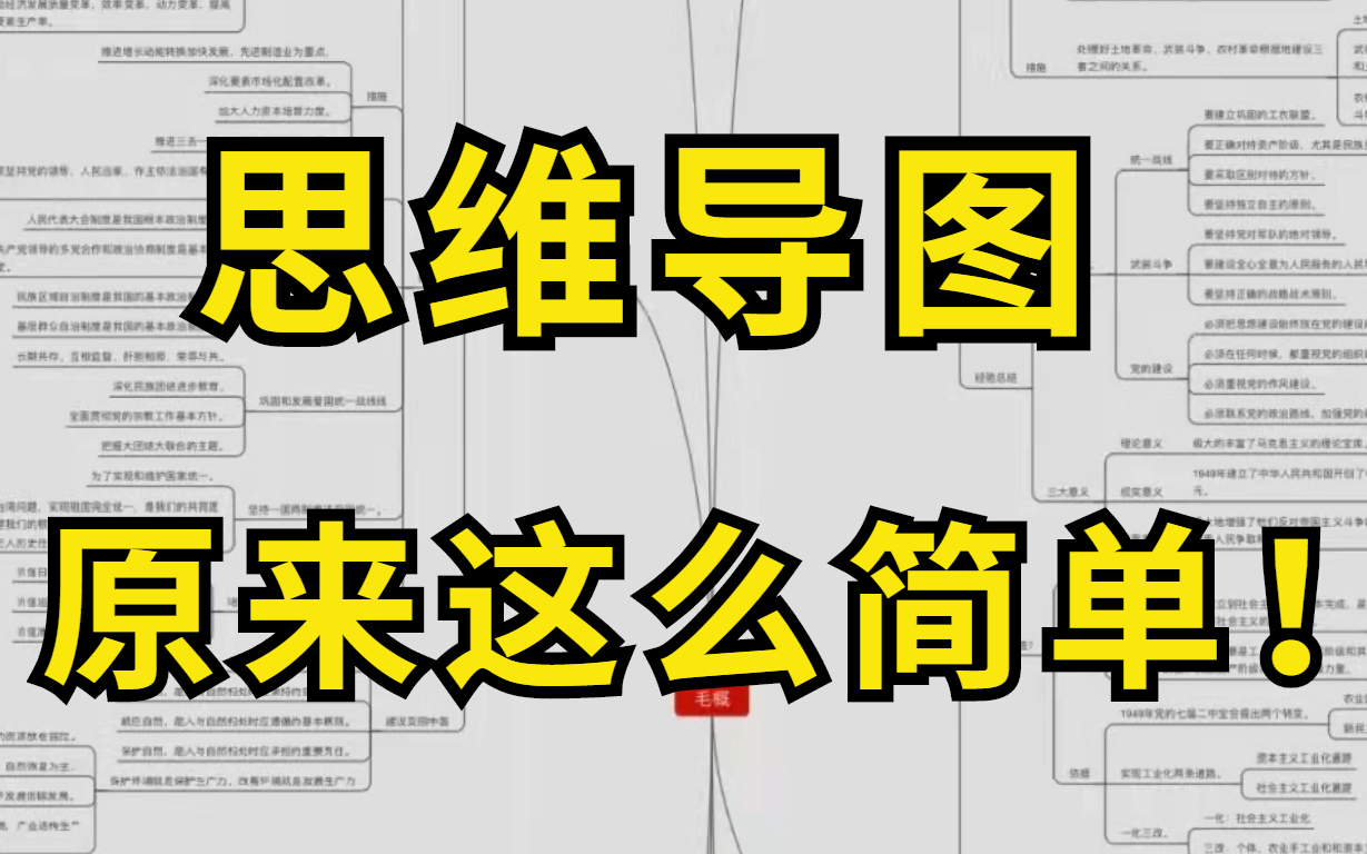 [图]如何画思维导图？【如何用思维导图越学越轻松】深度解析内在关系，迅速提升思维力！为什么感觉思维导图没用？分享学霸不会告诉你的思维导图真正用法！