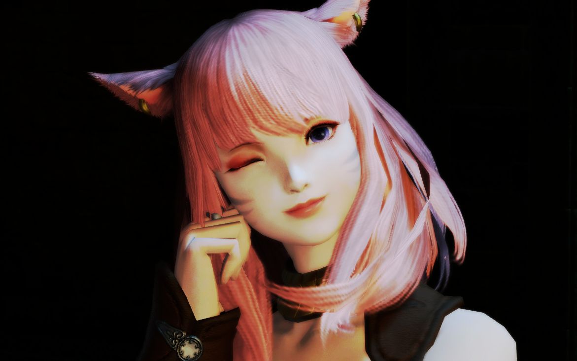 最终幻想14喵女性猫魅情感动作展示っω07っ