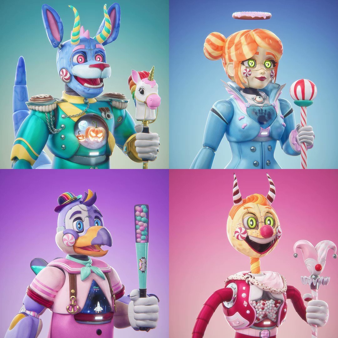 坎迪乐园四人组版本之一一览