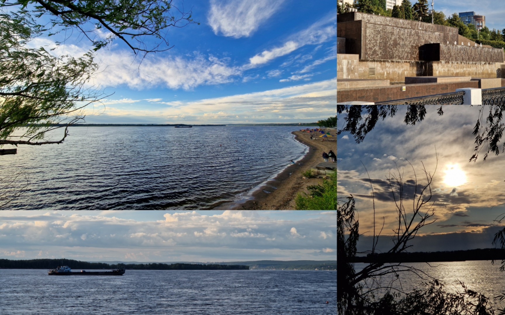 俄罗斯萨马拉伏尔加河畔的夏日