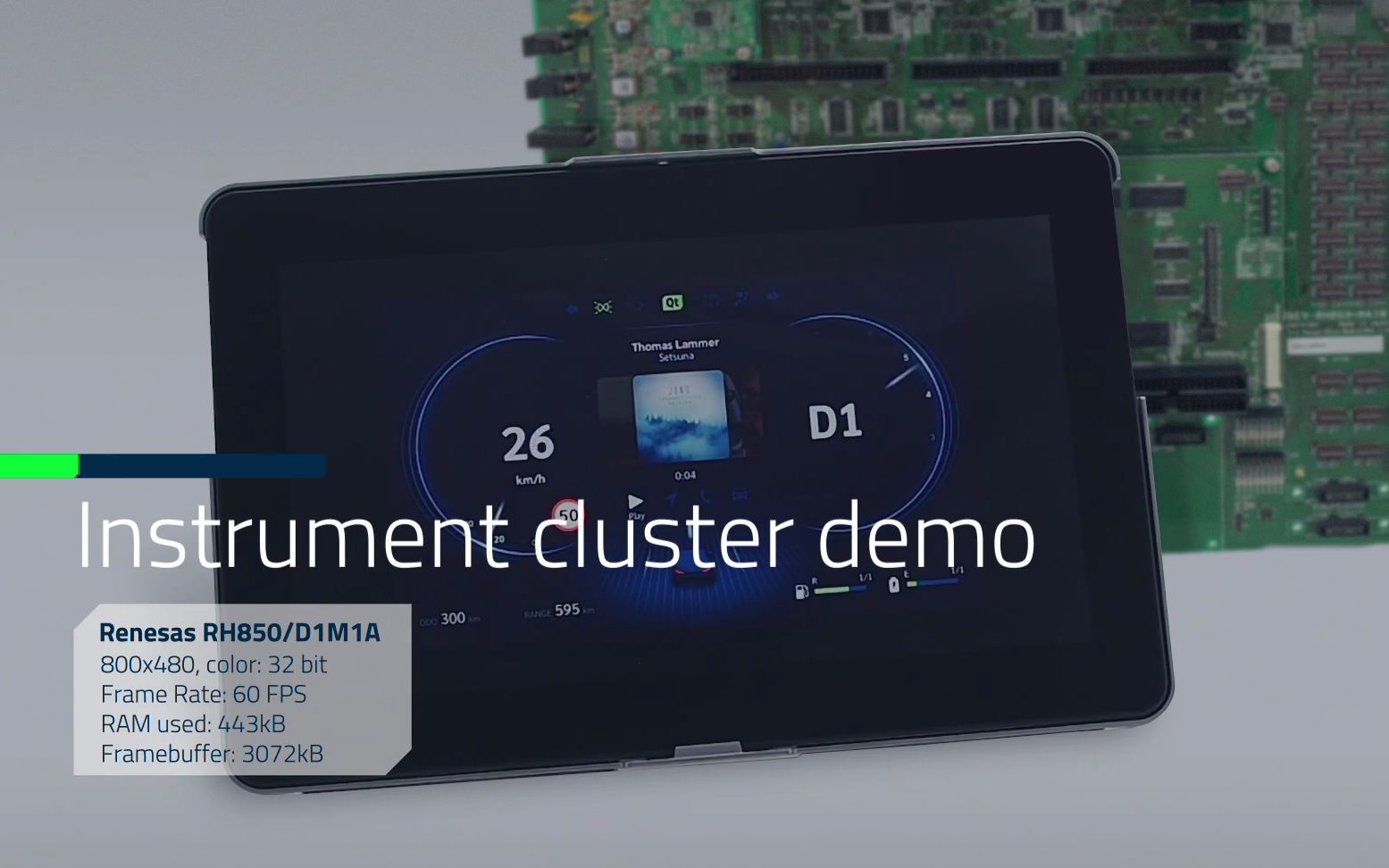 Demo | Qt for MCUs on Renesas RH850/D1M1A哔哩哔哩bilibili