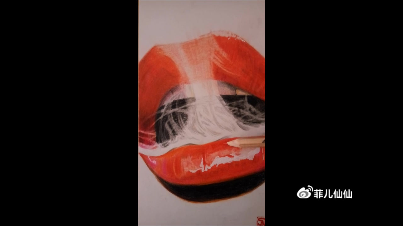 【手绘】彩铅画. 一缕烟