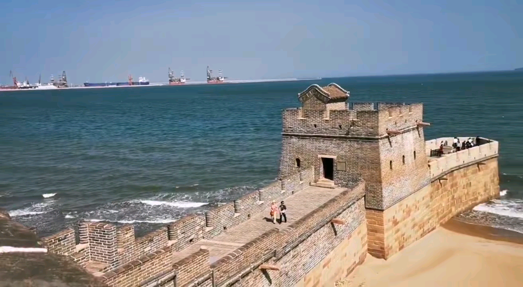 莱州海上长城风景区图片