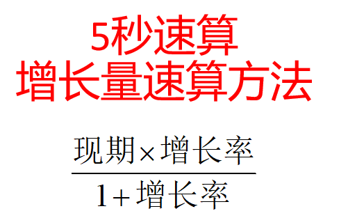 [图]5秒高精度口算增长量（方法汇总）资料分析多步乘除估算之最高境界