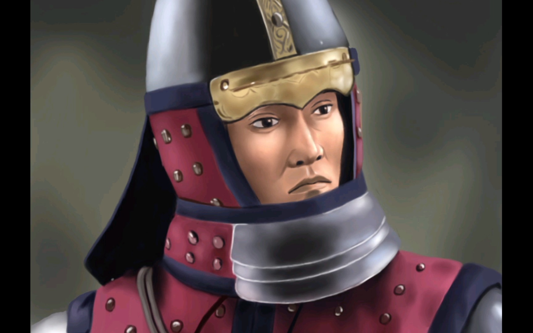 【头像制作】猛将 曹变蛟 ps厚涂_哔哩哔哩_bilibili