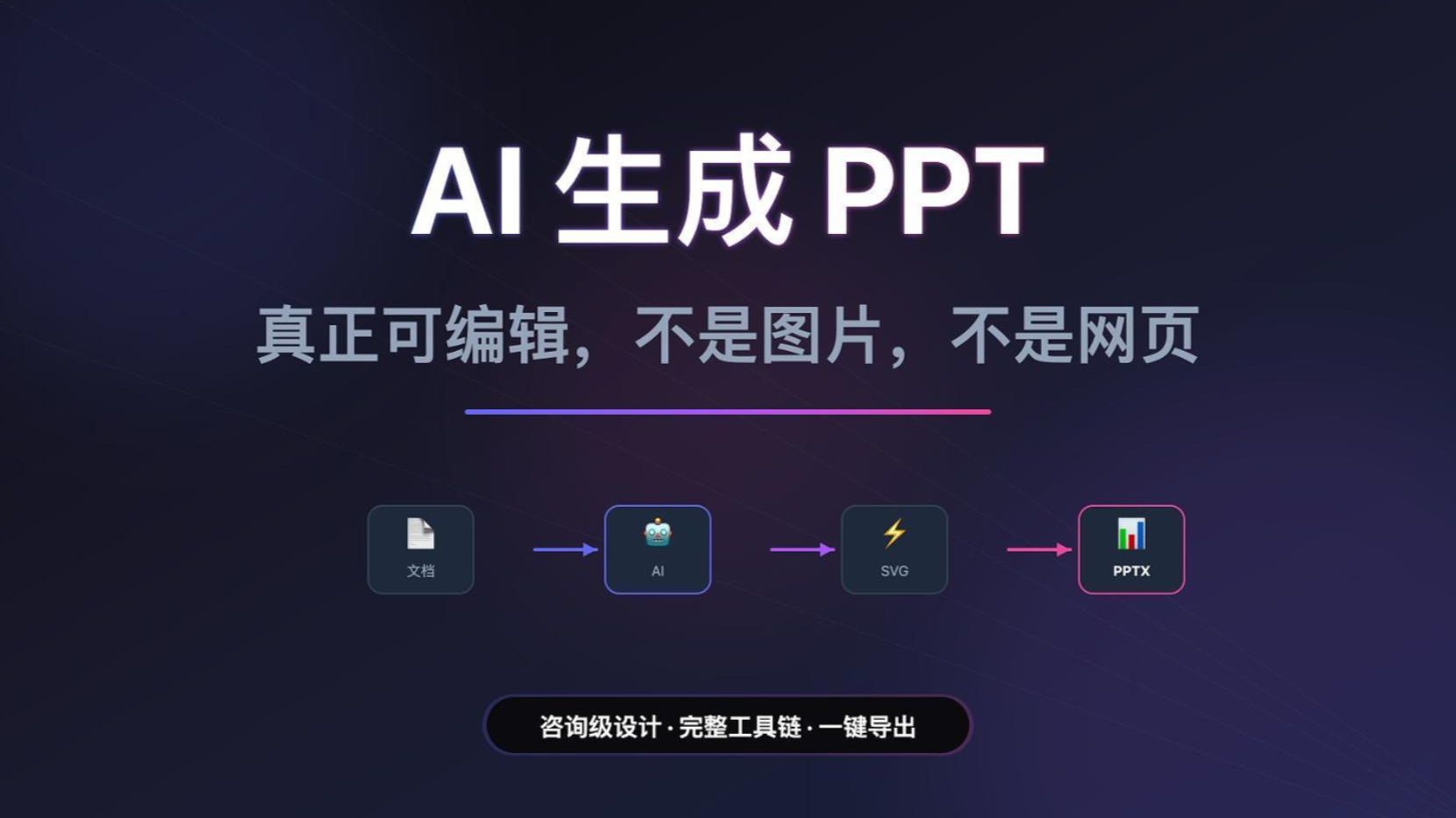 PPT-Master 我用14分钟一镜到底展示如何将一个图文混排的网页变成一个精美的PPT文件