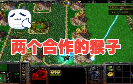 [图]【香菜】魔兽对抗rpg《吊丝vs猴子》两个合作的猴子