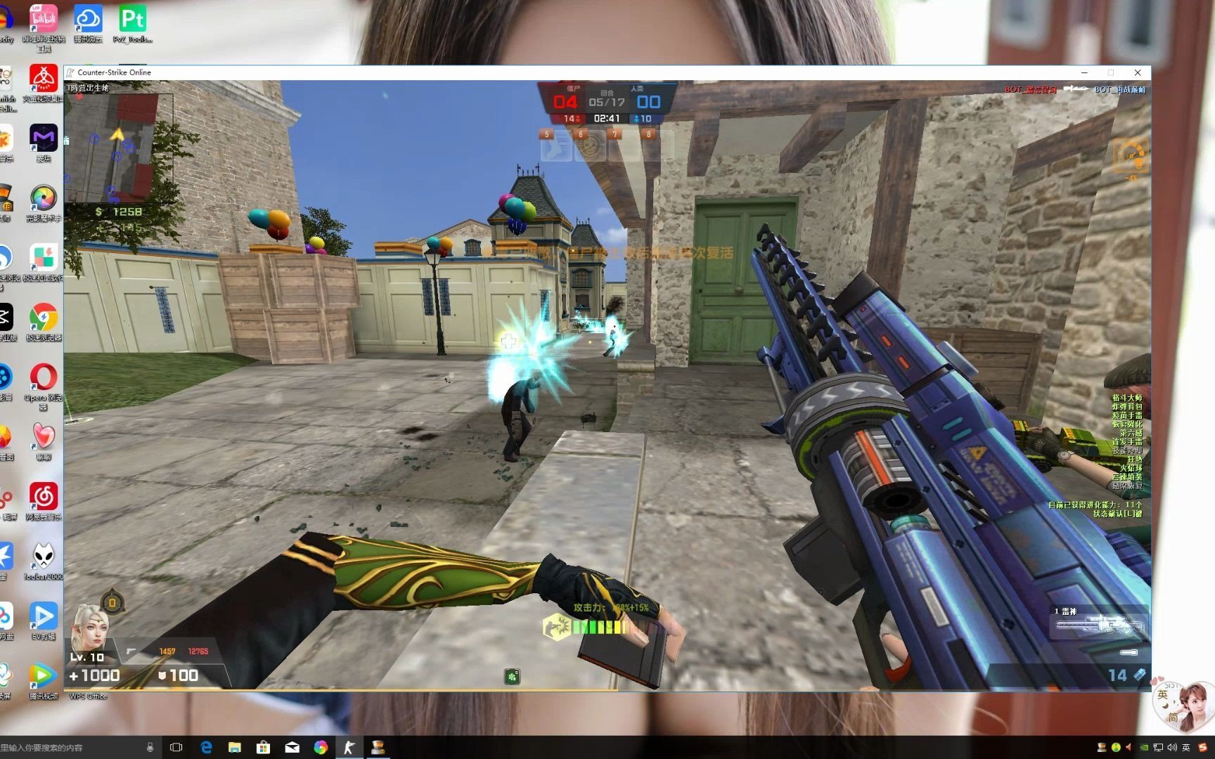 【csol】僵尸的蔡依林,高速填装武器僵尸击杀英雄游戏死了