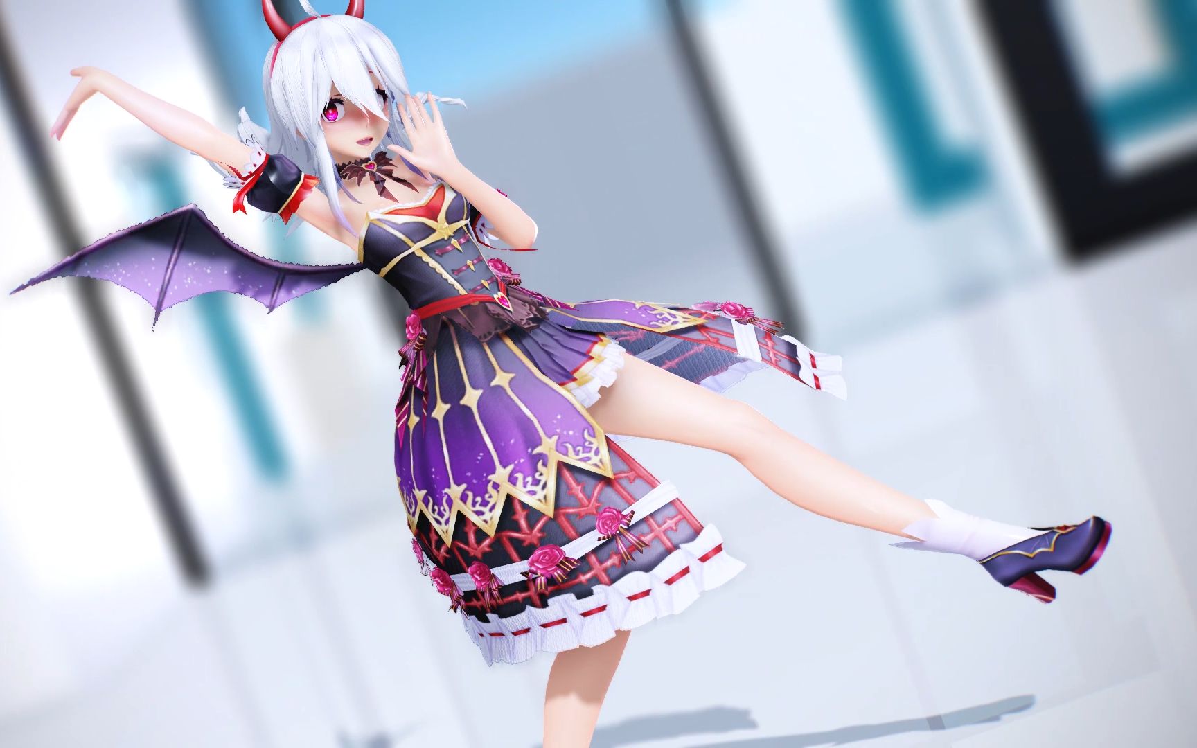 【弱音mmd】今天这身衣服很有小恶魔的风格?_哔哩哔哩_bilibili