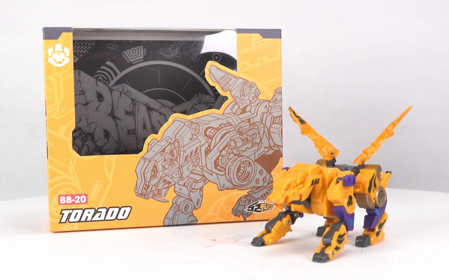 煊之测评52toys猛兽匣原创潮玩虎道变形机甲开箱评测