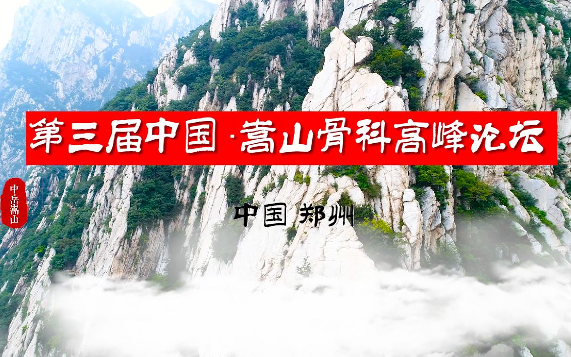 第三届嵩山骨科论坛宣传片ⷦ𒳥—郑州2021年9月24日~25日(周五~周六)哔哩哔哩bilibili