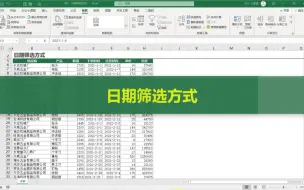 Download Video: Excel日期筛选方式