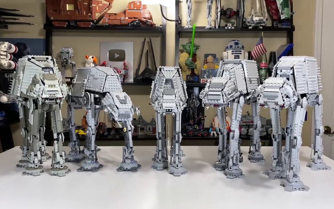 【星球大战】乐高星战 LEGO Star Wars ATAT Comparison! (4483, 10178, 8129, 75054, 75288)哔哩哔哩bilibili