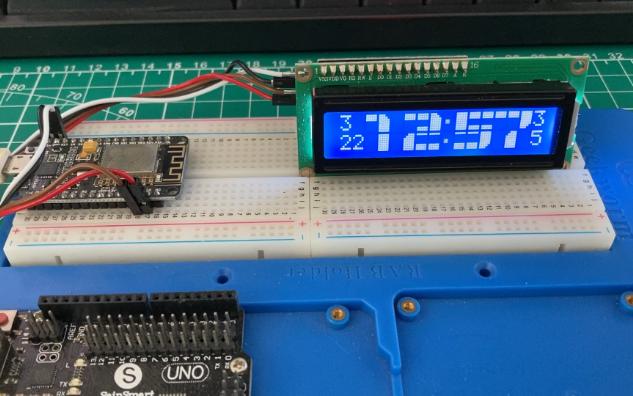 ESP32 LCD1602大号字体哔哩哔哩bilibili