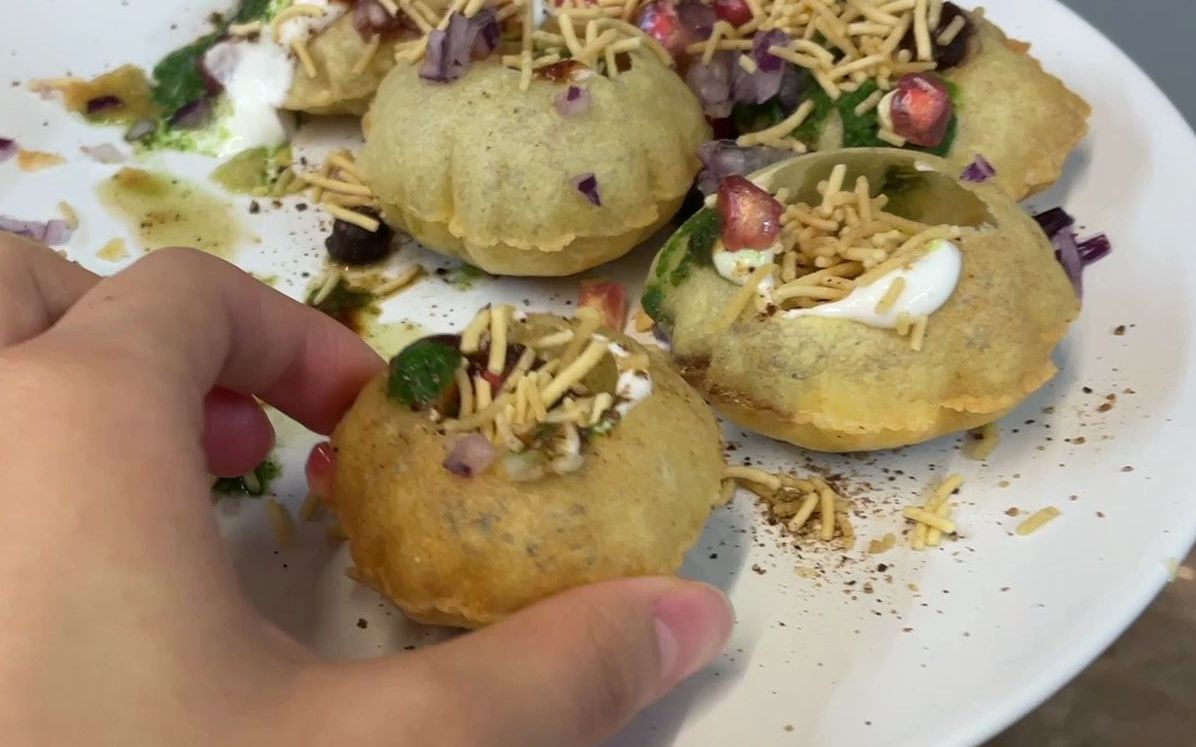 真正干净又卫生,印度脆球饼 pani puri_哔哩哔哩_bilibili