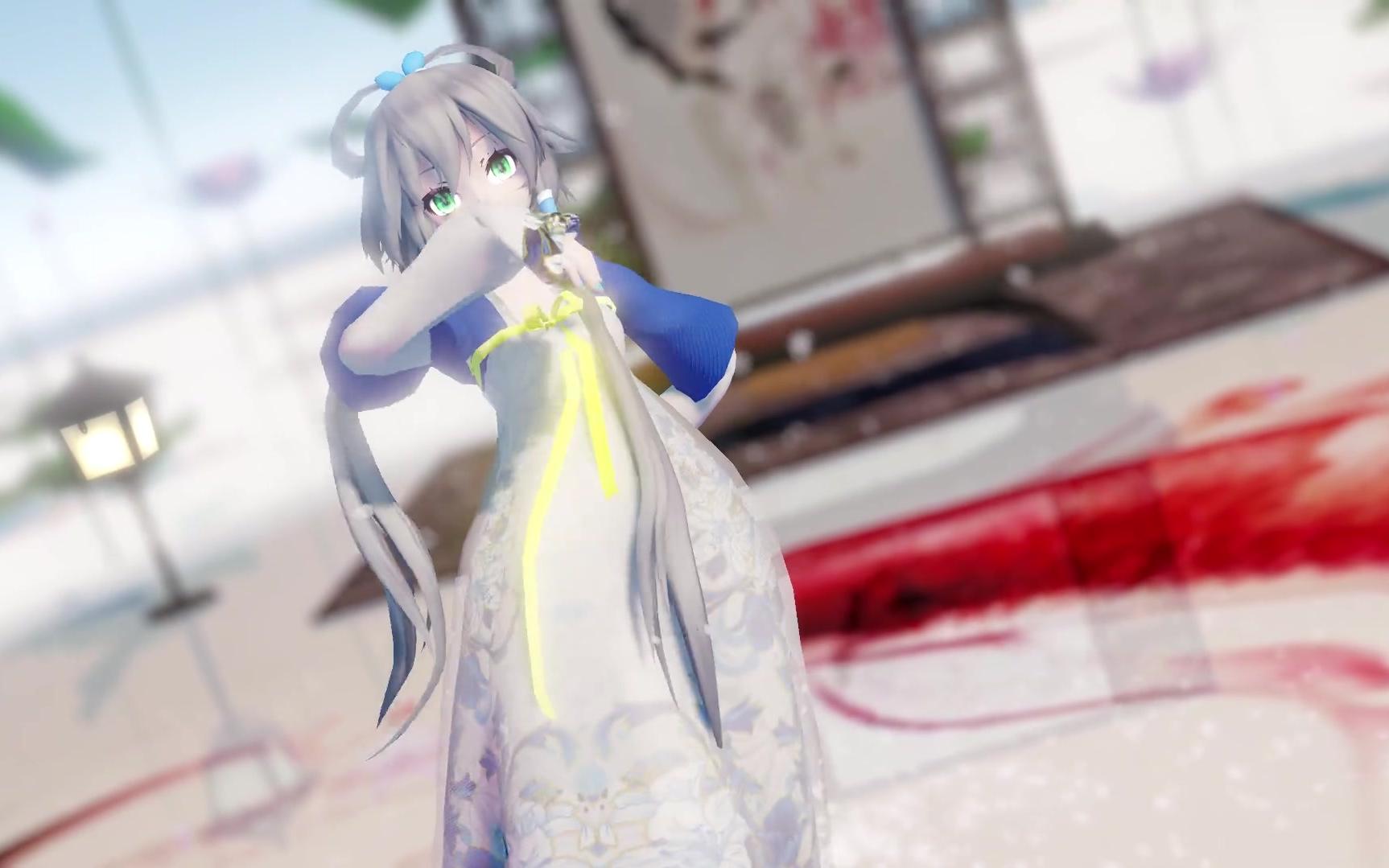 [图]【洛天依MMD】一杯苦酒恰似落花情