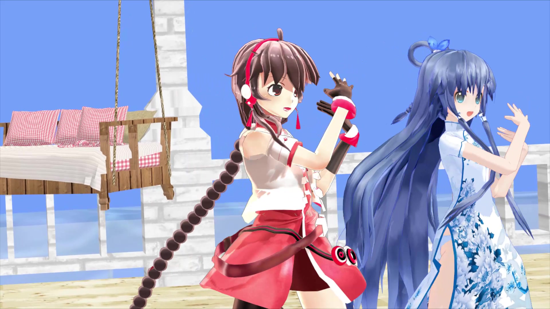 【天依阿绫降临校园】【mmd制作】陈经纶中学2019新年联欢开场舞视频