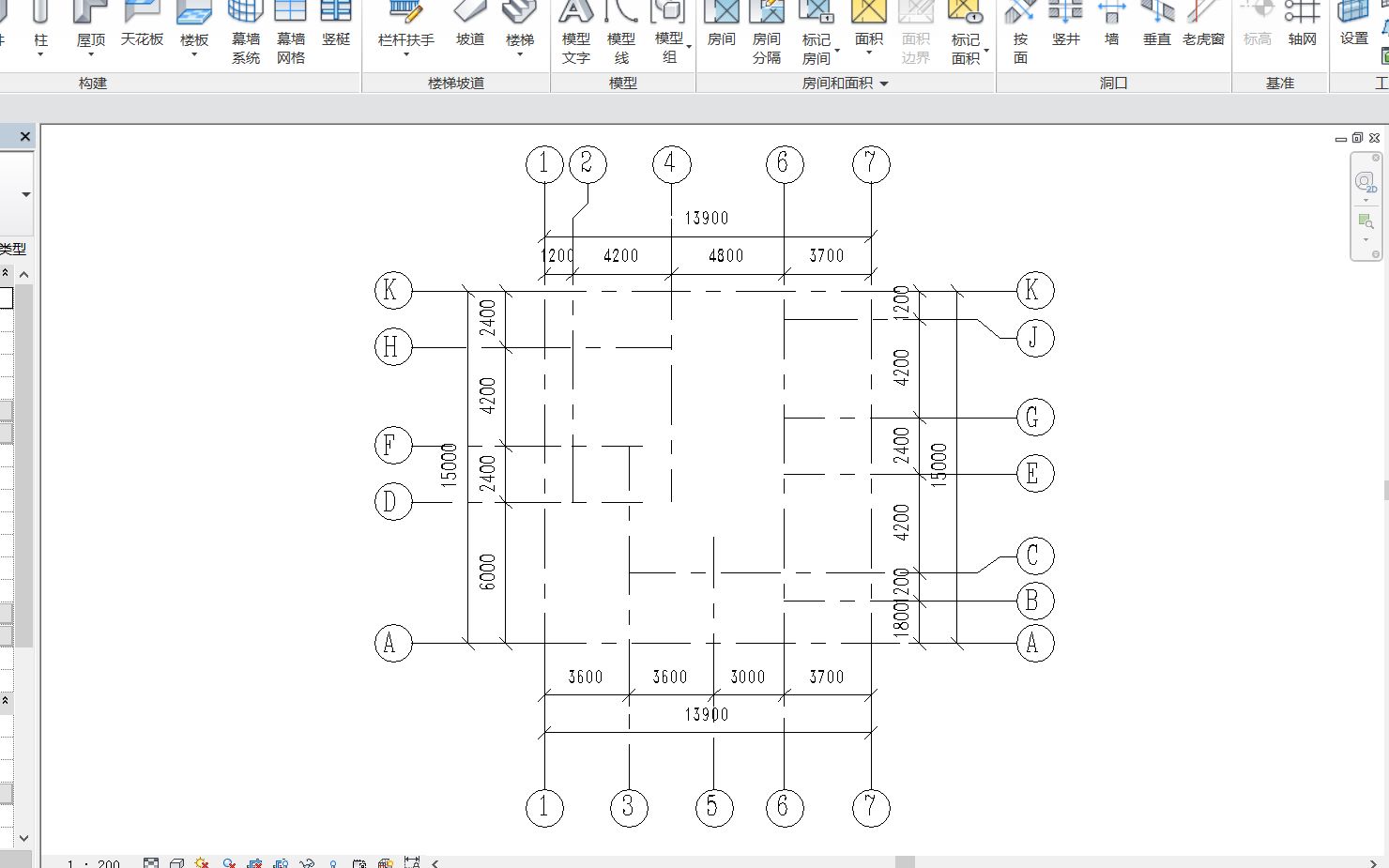 图学会bim一级第十期第一题-轴网
