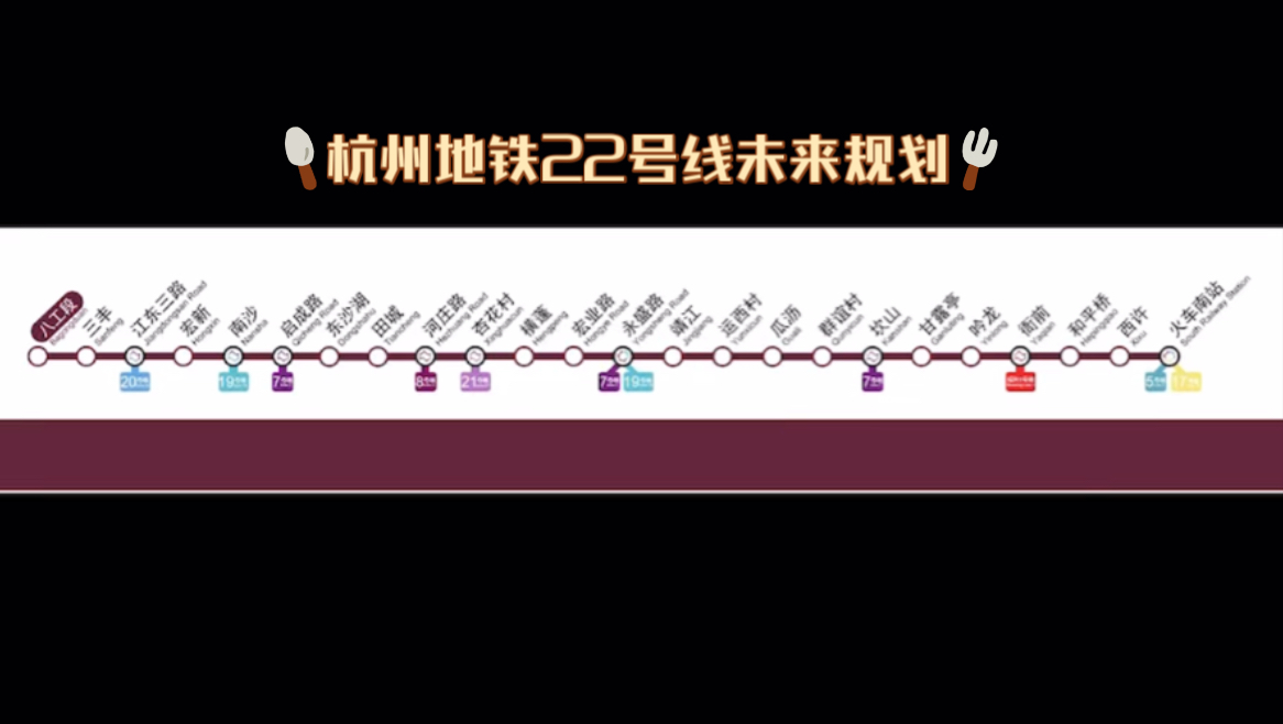 杭州地铁22号线未来规划哔哩哔哩bilibili