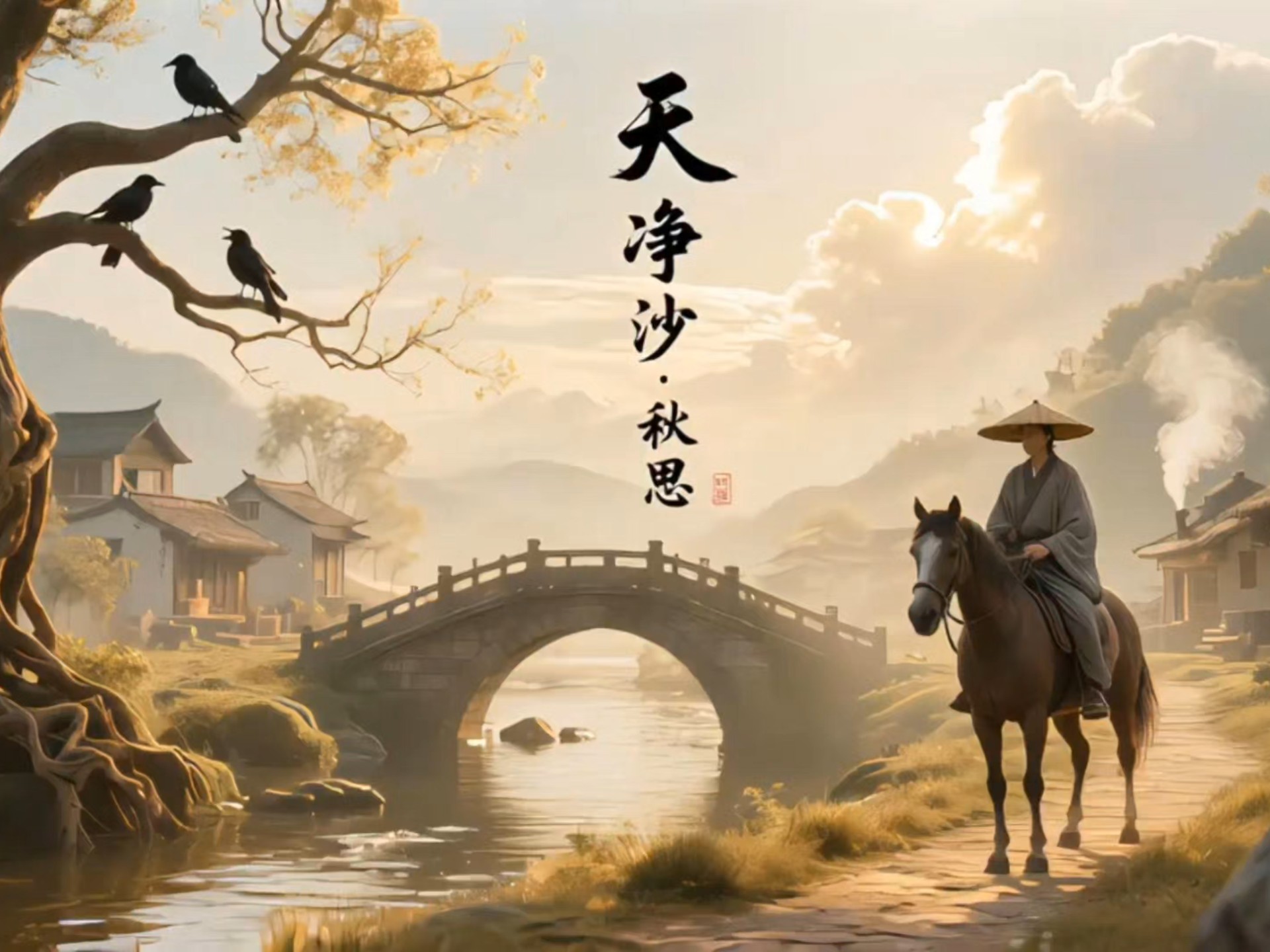 低吟浅诵间,古道西风现!听我读《天净沙·秋思》,沉浸式感受断肠之思