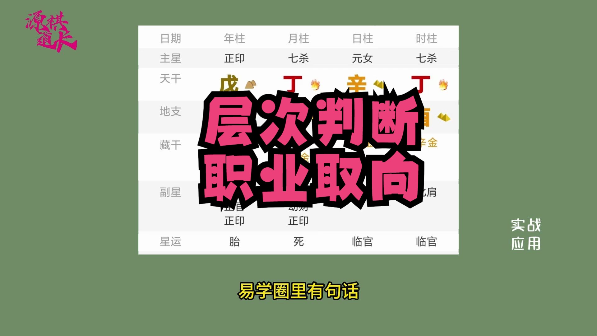 盲派技法在实战中的应用(层次判断及职业取像)第四集哔哩哔哩bilibili