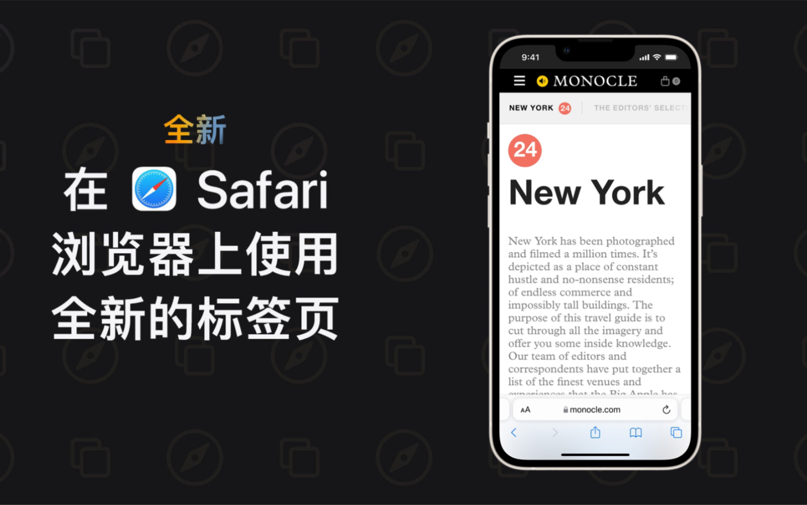 如何在 Safari 浏览器上使用全新的标签页?哔哩哔哩bilibili