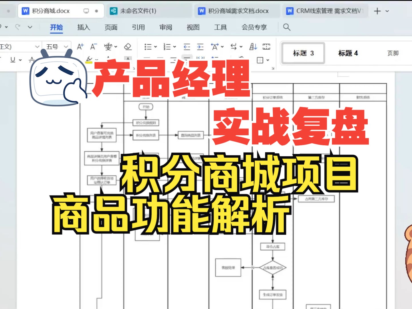 产品经理实战复盘——积分商城项目商品功能解析哔哩哔哩bilibili