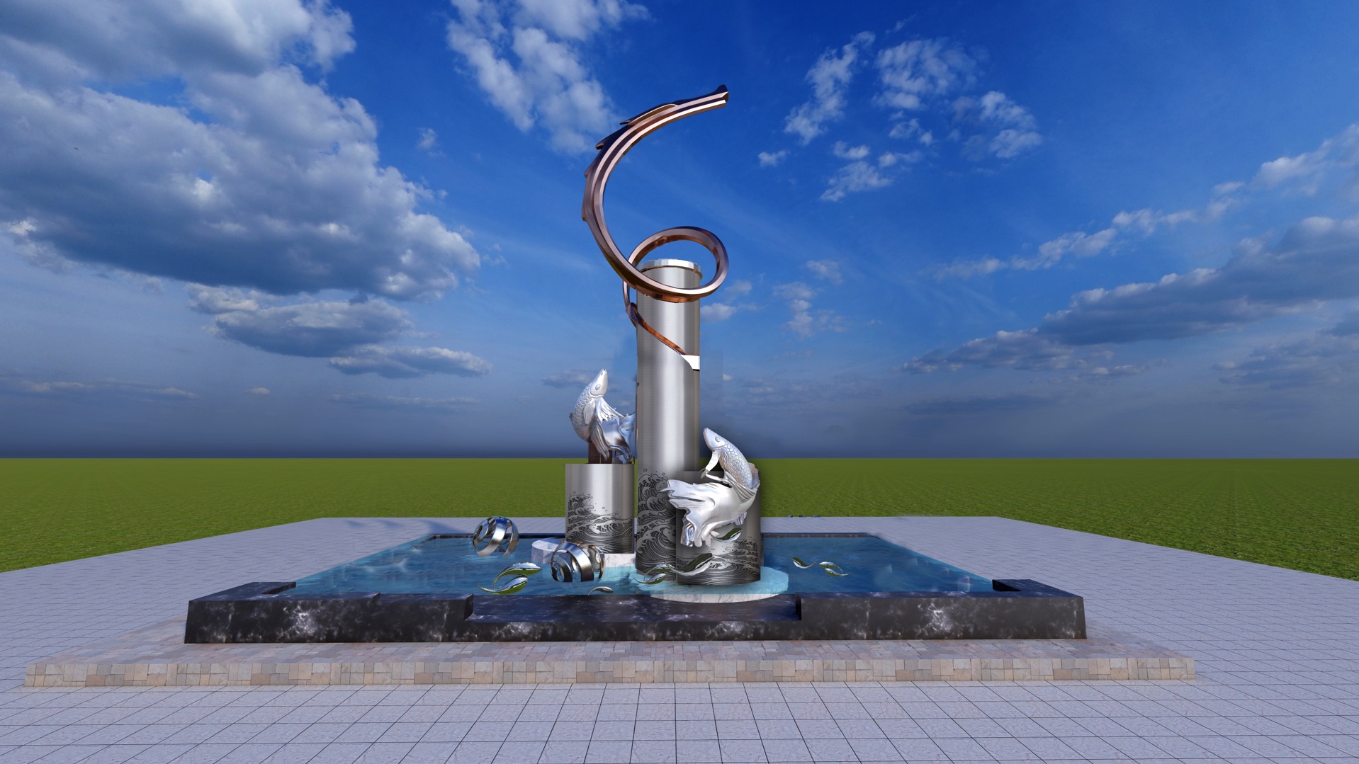 学校主题雕塑设计