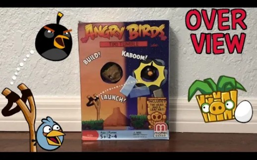 美泰愤怒的小鸟tiki tumble套装【油管转载】