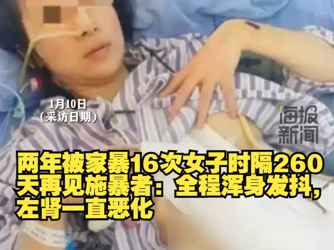 两年被家暴16次女子时隔260天再见施暴者:全程浑身发抖,左肾一直恶化哔哩哔哩bilibili