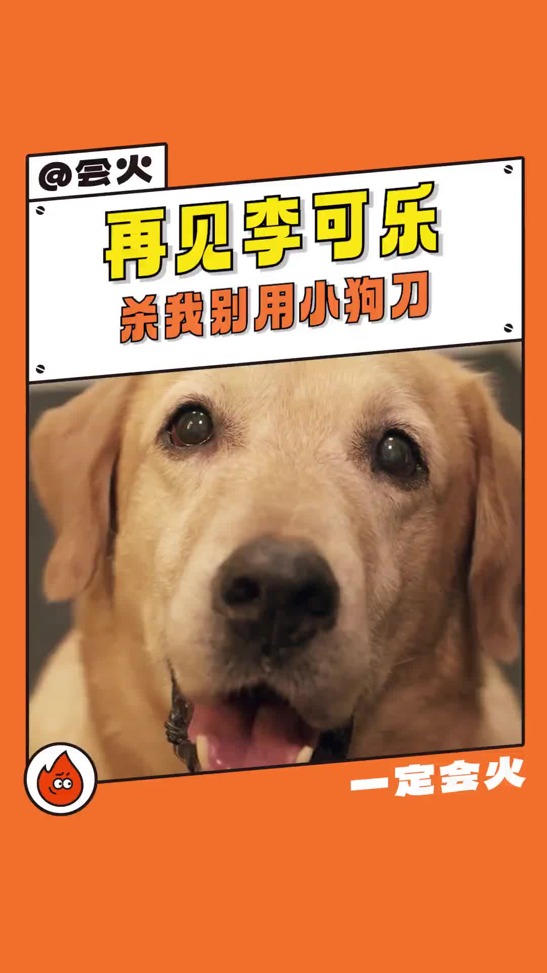 再见李可乐杀我别用小狗刀 小狗记得 这是小狗在替爸爸完成约定 