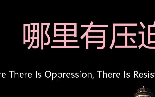 哪里有压迫哪里就有反抗 Chinese Pronunciation Where there is oppression, there is resistance哔哩哔哩bilibili