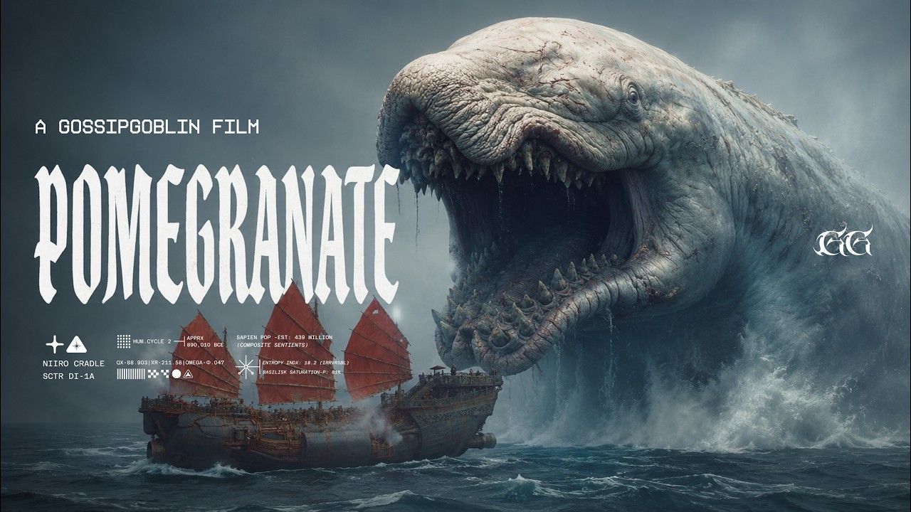 油管爆火的AI科幻神作《石榴》｜这可能是目前AI电影天花板级别的代表作！它告诉我们AI电影究竟能做到何种程度？海报