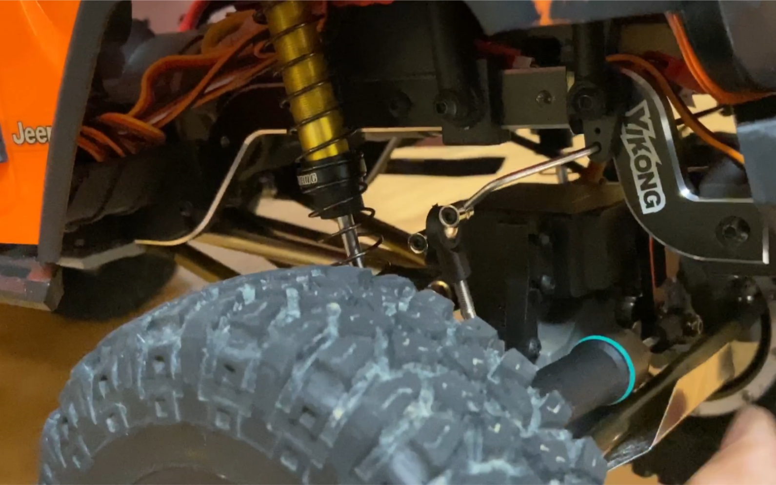 rc 攀爬车 易控 牧马人 前桥防倾杆