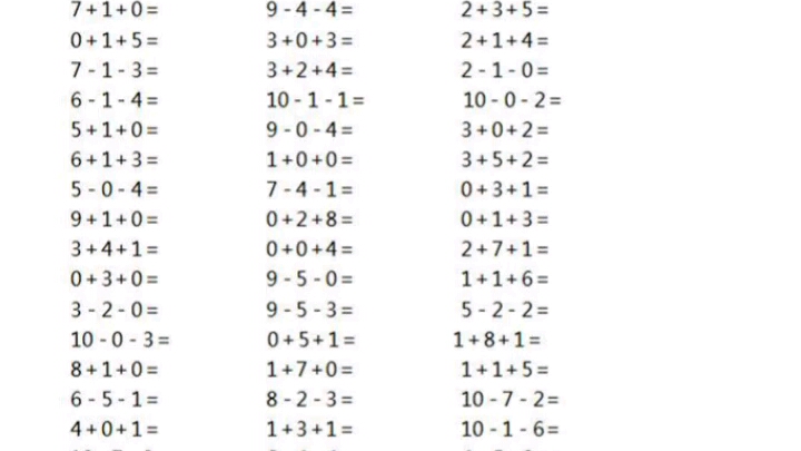 你们要的一年级上册数学口算天天练来啦!赶紧打印出来给娃娃练习吧!哔哩哔哩bilibili