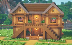 Download Video: 【Sopypie】Minecraft 建筑教程-2人生存木屋（搬运）