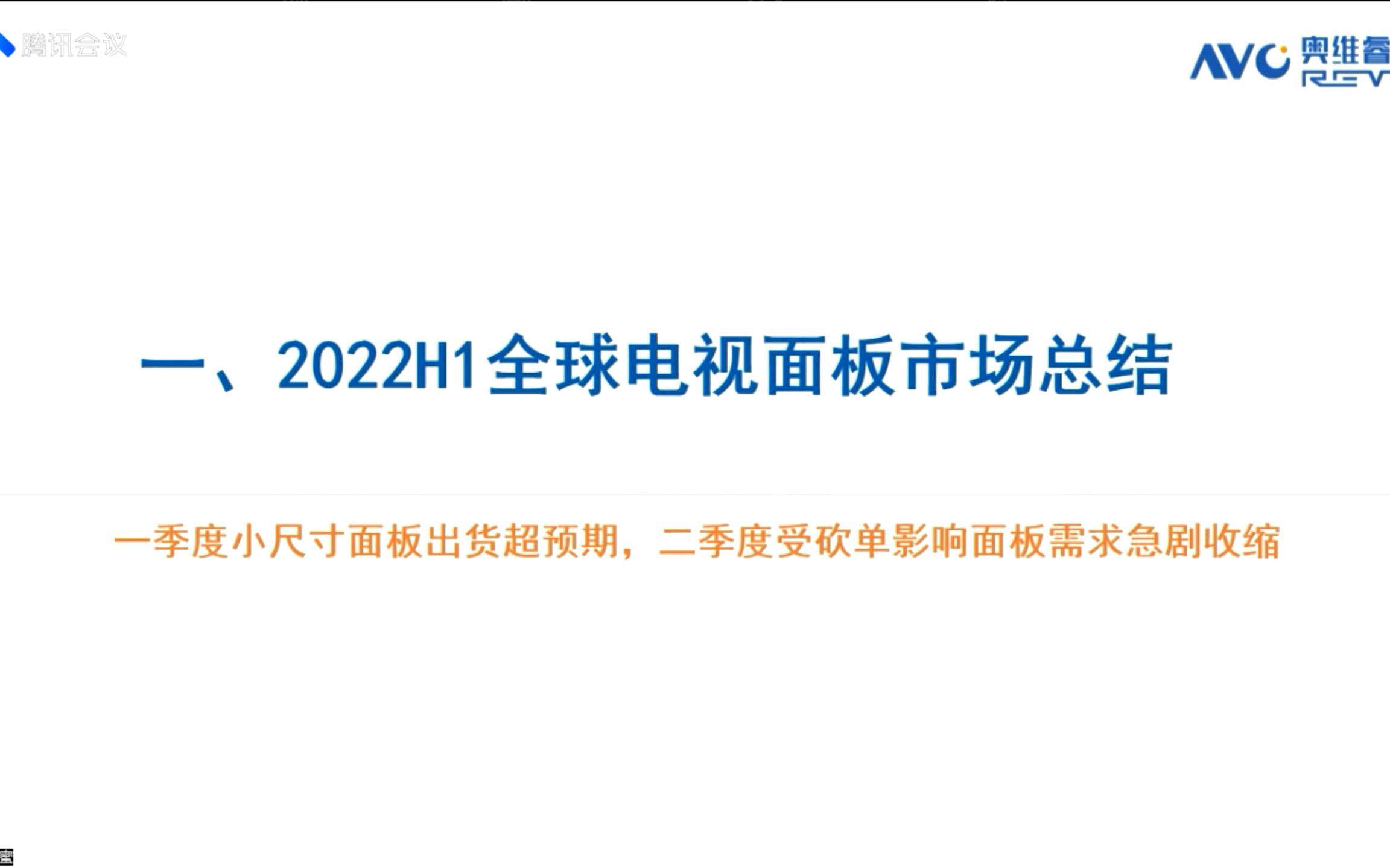 【奥维云网】2022年Q1全球电视面板总结哔哩哔哩bilibili