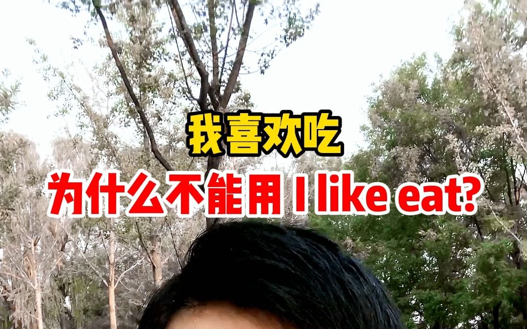 英语I like eat.为什么错了?今天一句话教会你英语和汉语的区别~帮你轻松提升英语能力!哔哩哔哩bilibili