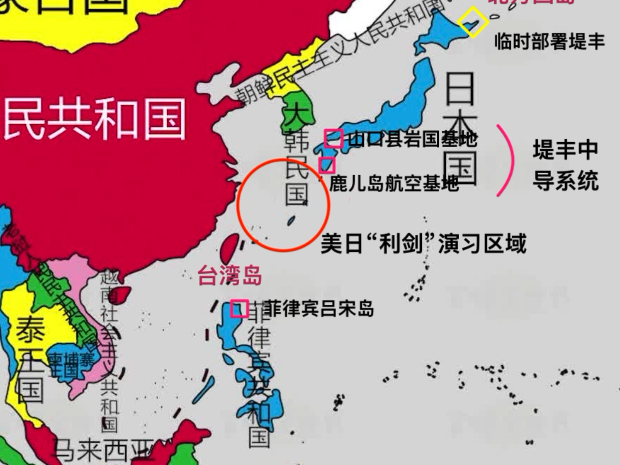 沙盘地图分析国际局势：美日“利剑行动”联合军演，是挑衅还是闹剧？！