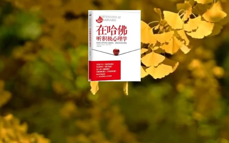 [图]在哈佛听积极心理学5-6正面视角和感恩