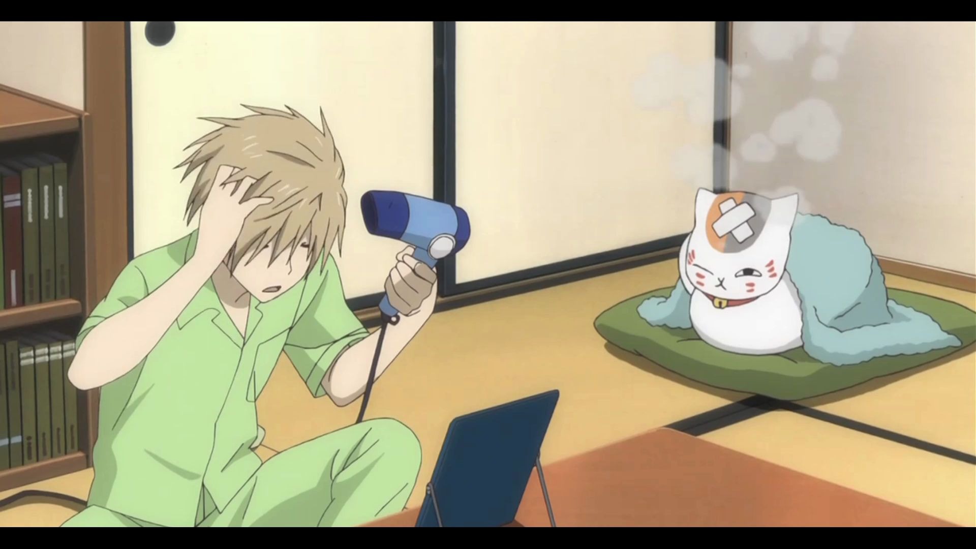 活动作品夏目友人帐纳兹咩只是在吹头发