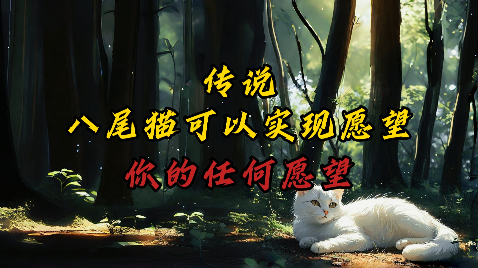 [图]【民间传说】叔祖父讲述 遇到八尾猫的神奇故事……