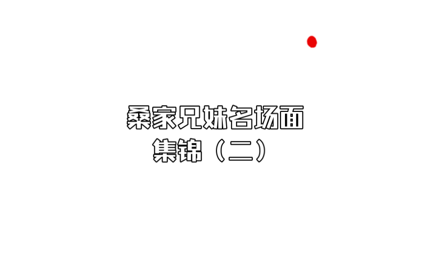 桑家兄妹名场面集锦(二)哔哩哔哩bilibili