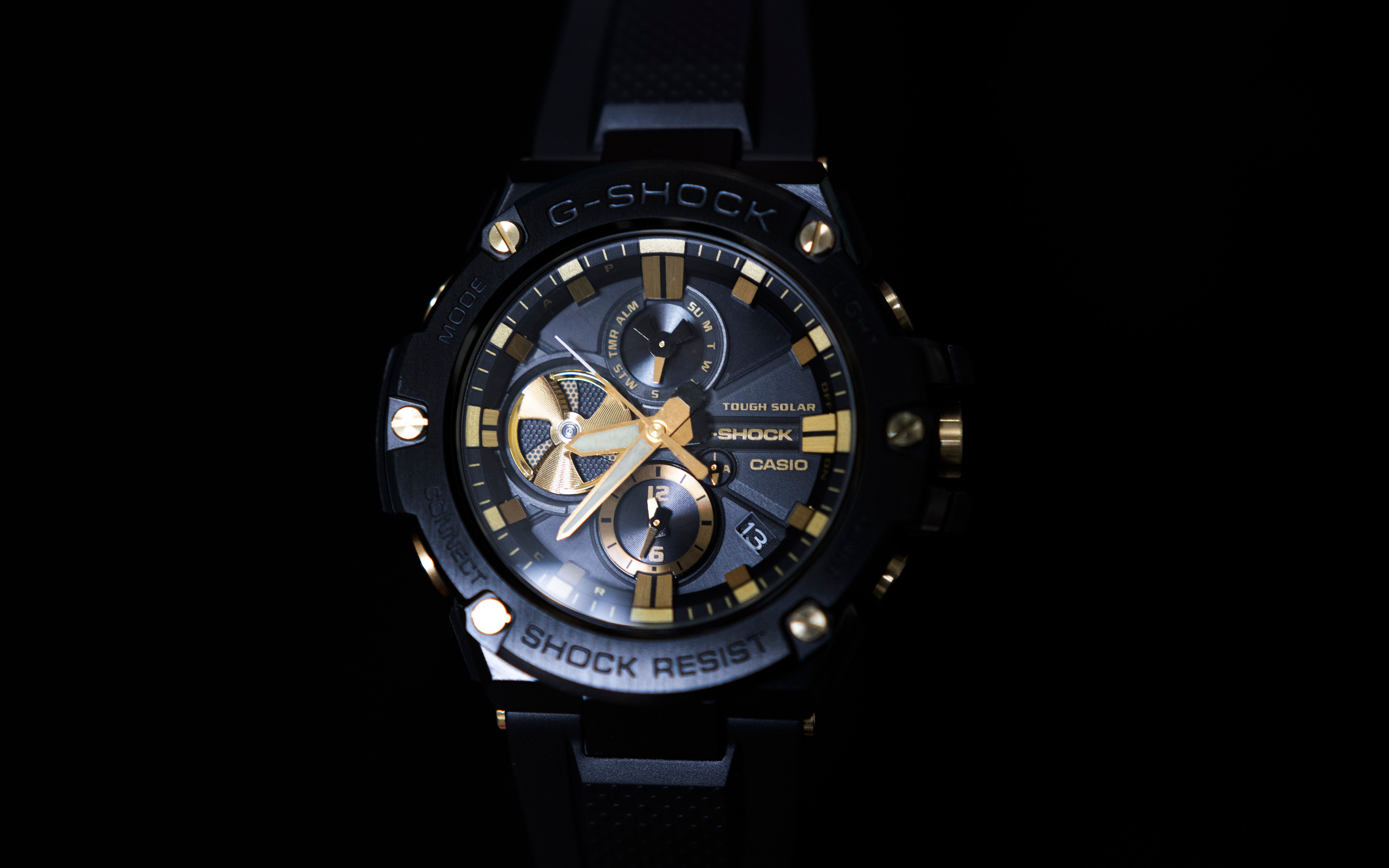 高贵黑金!卡西欧gst-b100gc-1aprt开箱评测